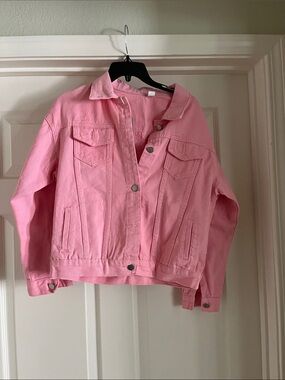 VieWON pink denim jacket